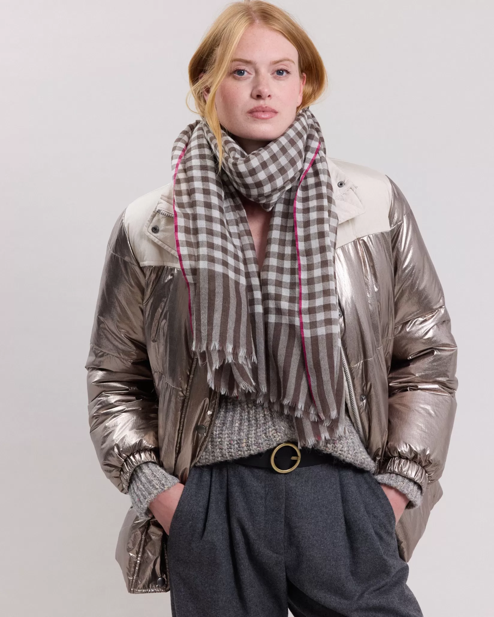 Women Hartford Accessories<Gingham Scarf