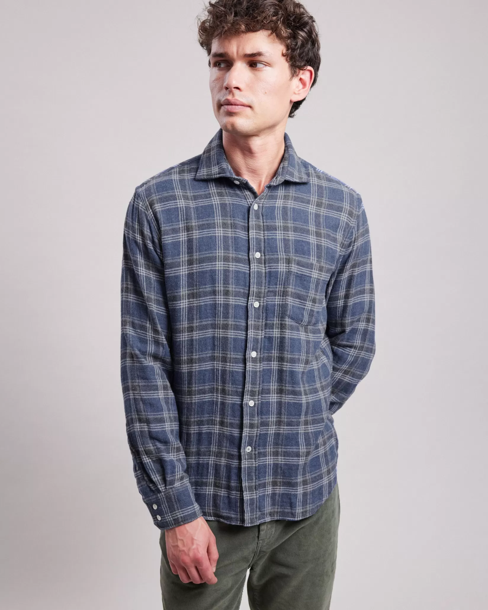 Hartford Regular Shirts | Flannel Shirts<Paul Shirt