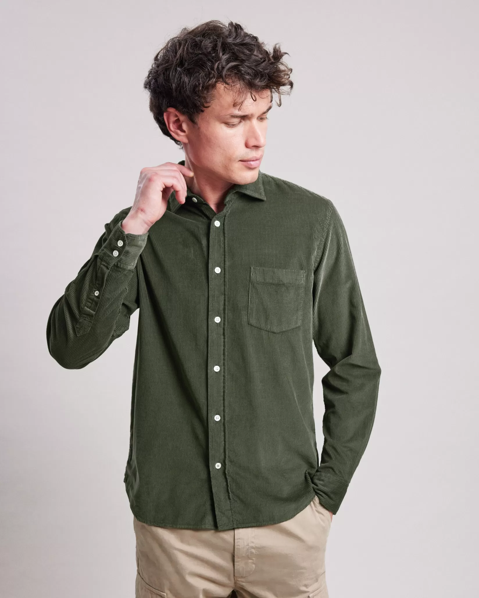 Hartford Regular Shirts | Corduroy Shirts<Paul Shirt