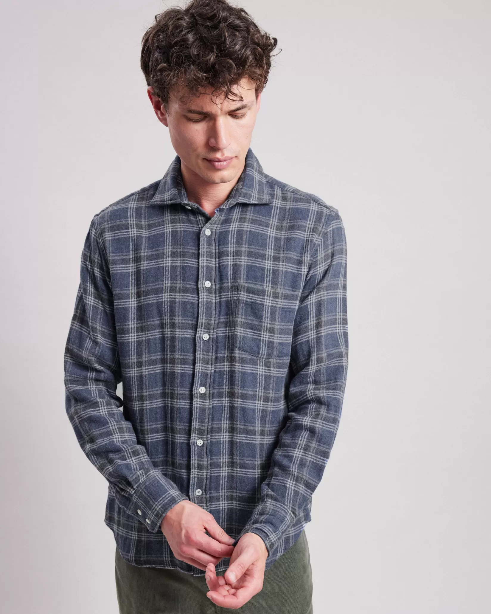 Hartford Regular Shirts | Flannel Shirts<Paul Shirt