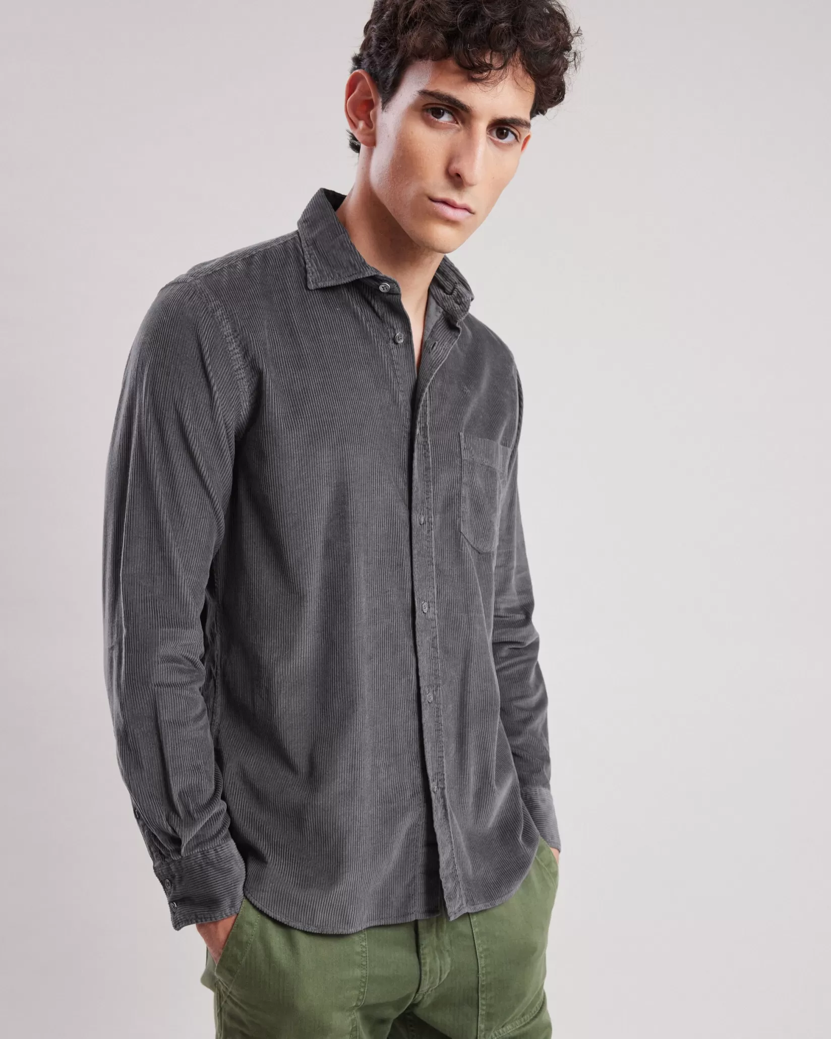 Hartford Regular Shirts | Corduroy Shirts<Paul Shirt