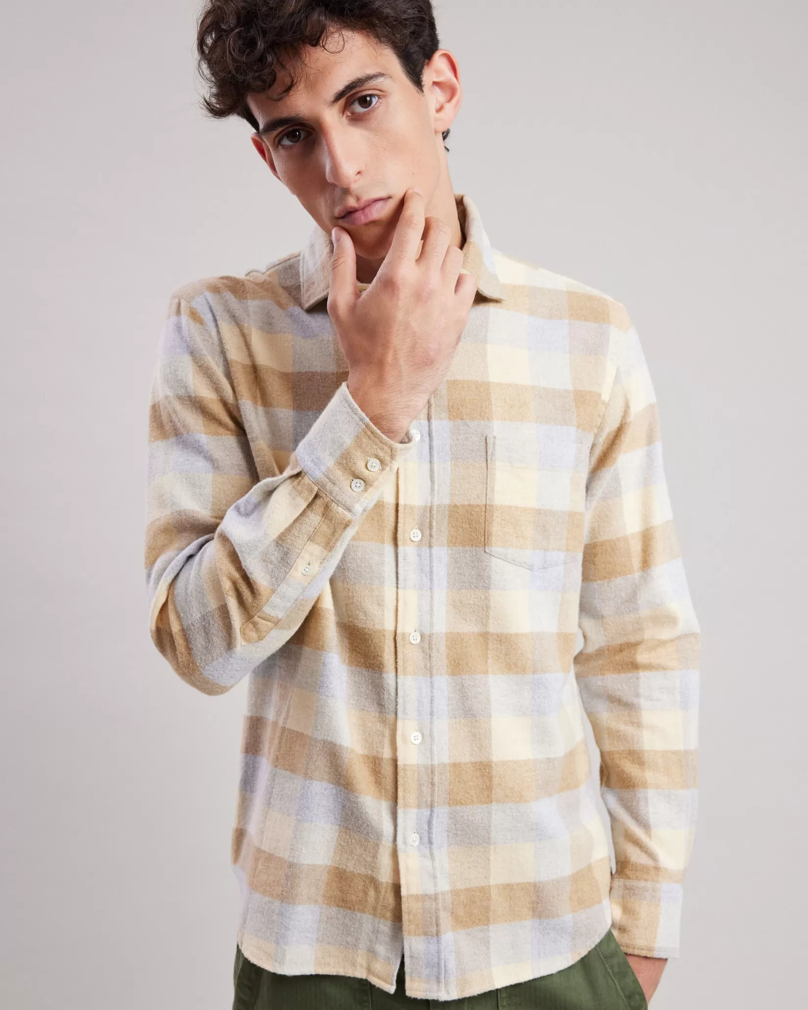 Hartford Regular Shirts | Flannel Shirts<Paul Shirt