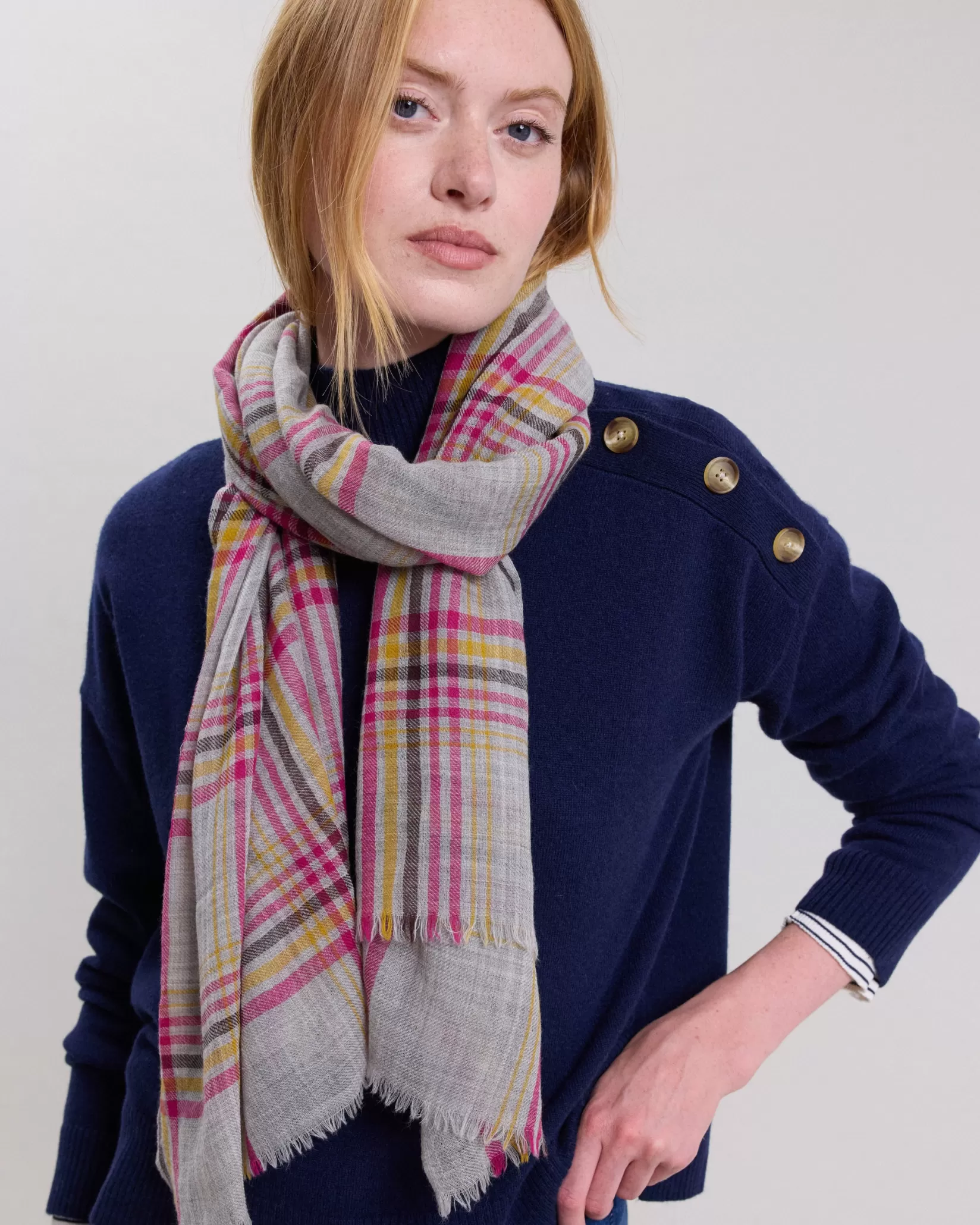 Women Hartford Accessories<Plaid Scarf