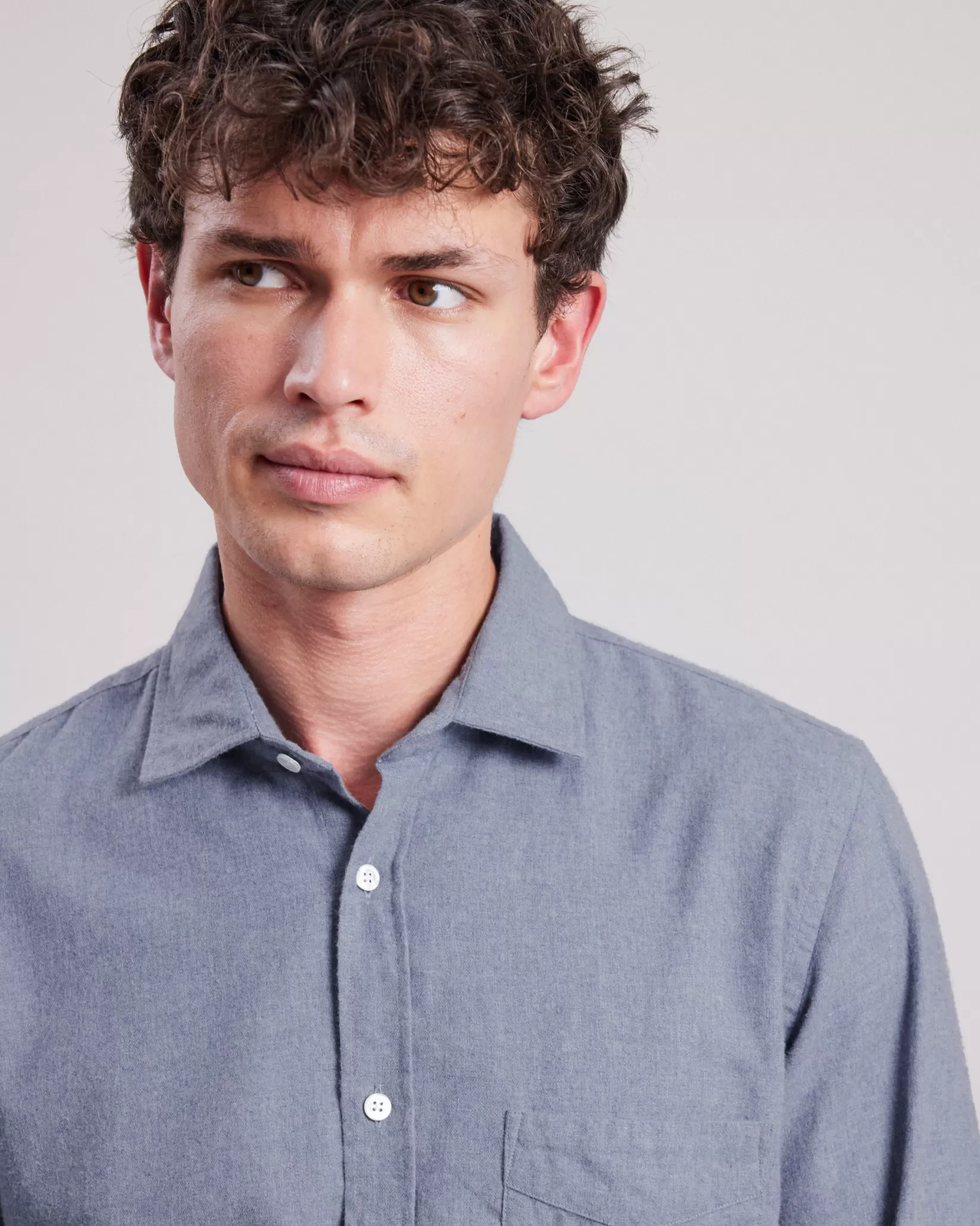 Hartford Slim-Fit Shirts | Flannel Shirts<Storm Shirt