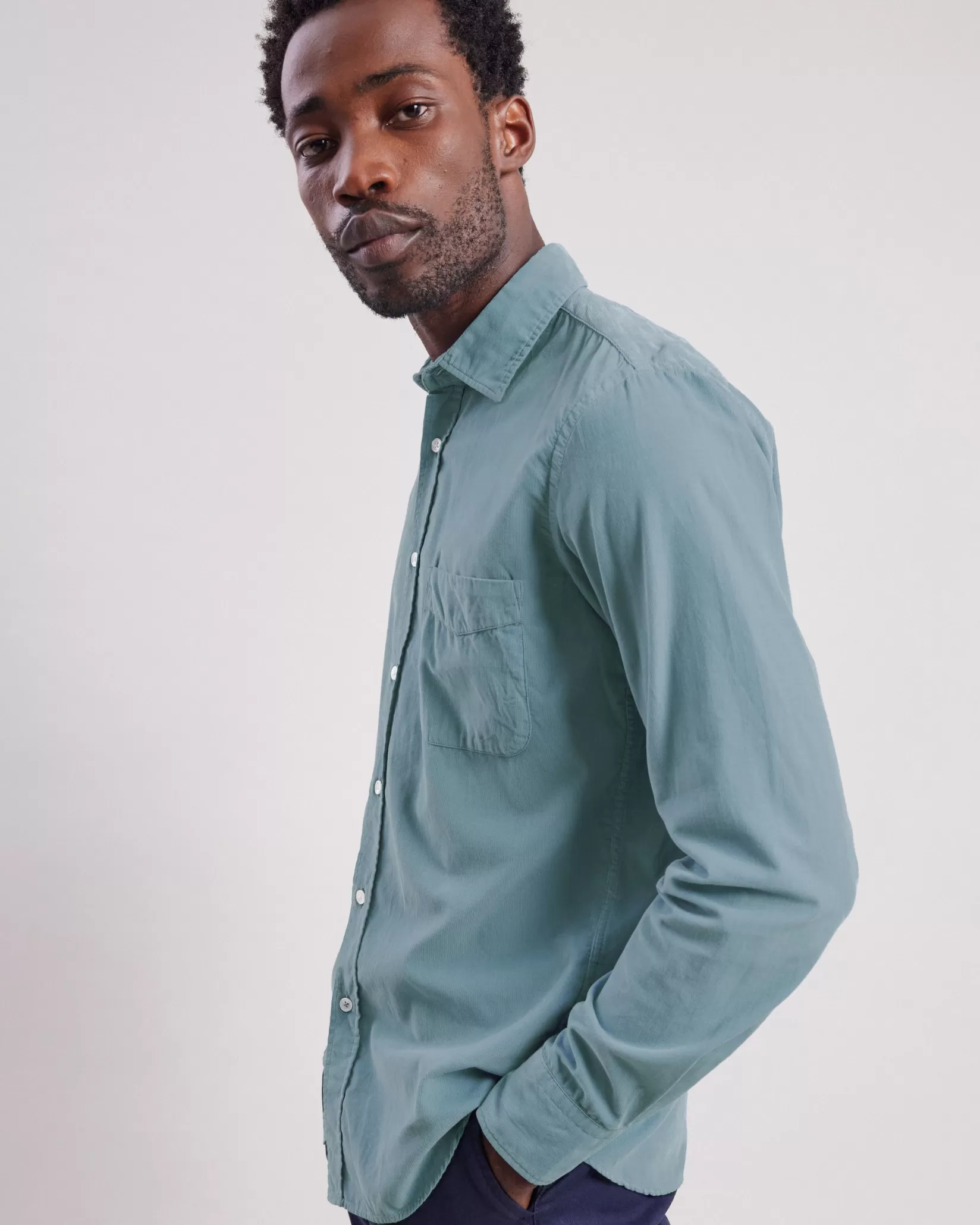 Hartford Slim-Fit Shirts | Corduroy Shirts<Storm Shirt